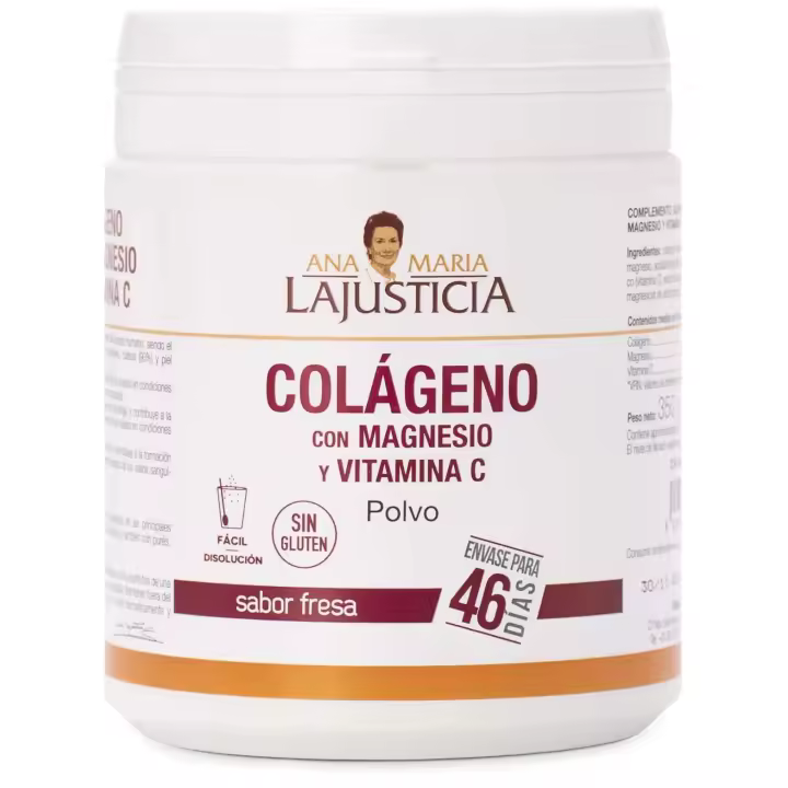 Ana María Lajusticia Colágeno + Magnesio + Vitamina C Sabor fresa 350 gr - 1
