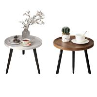 LUTODY - Mesa centro auxiliar de madera maciza MDF con 2 niveles estilo nórdico para dormitorio, salón, habitación y recibidor - details 0