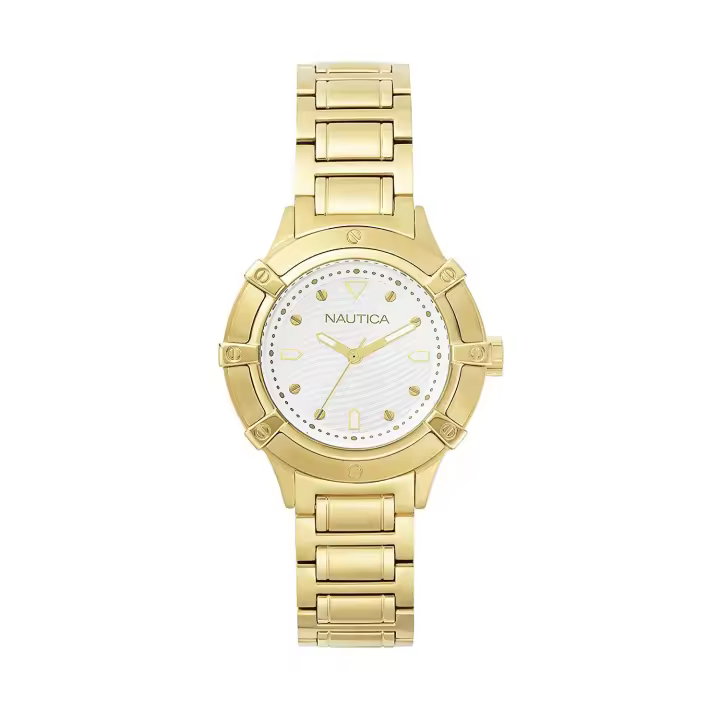 Nautica Reloj Analógico para Mujer de Cuarzo con Correa en Acero Inoxidable NAPCPR004 - 1