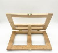 MEJORADA Caballete Atril de Escritorio Maletín de Madera, Soporte Ajustable para Libros y Tablet (Natural, 28 x 19cm) - details 1