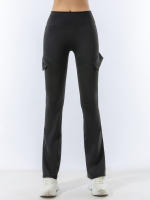 Pantalones De Yoga Para Mujer Con Multípocket Fitness Estilo De Moda Cintura Elástica Terciopelo De Pêche Terciopelo De Pêche Estirable Terciopelo De Pêche Terciopelo De Pêche Ajustado Para Primavera - details 6