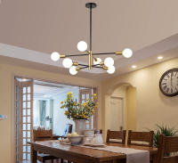 Iluminación De Techo Pendente Nórdica Americana Con Varios Barros Para Comedor Y Sala De Estar Lámpara Colgante De Ceilings - details 5