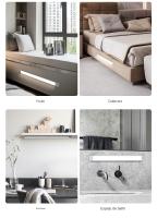 Lámpara Nocturna Con Sensor De Movimiento USB Tipo-C Luz LED De Tres Colores Para Armario De Cocina Dormitorio Iluminación Interior - details 12