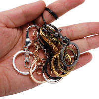 Lote De 5 Llaveros De Anillo Largo 70mm Con Cierre De Langosta Para Fabricación De Joyas Suministros De Enlaces Metálicos De Aleación De Zinc Estilo Trendy Unisex - details 14
