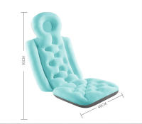 Almohada de baño de cuerpo completo, almohada de baño, almohada de baño para adultos, almohada de baño con soporte para la espalda y el cuello, cojín para reposacabezas de secado rápido (verde - 93 x 40 cm) - details 4