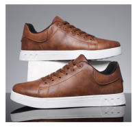 Zapatos Casuales De Cuero Para Hombre Diseño Moda Mocasines Marrones Comodidad Al Aire Libre Plano Antideslizante Zapatos De Patinaje Para Hombre - details 15