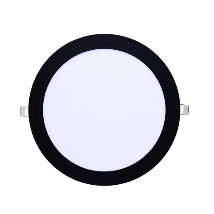 IluminaShop - Downlight Panel LED Circular Negro 18W 1620LM - 1