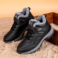 Botas De Invierno Para Hombres Impermeables De Cuero PU Con Plush Calentito Hasta La Rodilla Antideslizantes Para Trabajo Y Ocio - details 8