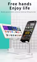 Soporte Ajustable Para Teléfono Móvil Y Tableta  De Metal Para Escritorio Soporte Plegable Y Extensible Para iPhone iPad Compatible Con Marcas Universales - details 10