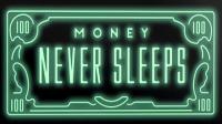 Arte En Lienzo 'Money Never Sleeps' Decoración De Pared Motivacional Con Frases Inspiradoras Para El Hogar Sin Marco - details 0