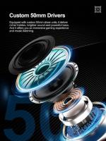Auriculares Gaming HAVIT H2230U, sonido envolvente USB 7.1, altavoces de 50mm, audio de alta precisión, micrófono desmontable, diseño ergonómico, ideales para juegos FPS/MOBA, cómodos y ligeros, cable de 1.8m, color blanco/gris. - details 2