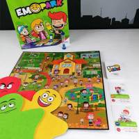 Emo Park, juego de mesa educativo infantil, Aprende las emociones con divertidas marionetas, Juego de acción y observación, ABJ, Edad niños 5+ años - details 1
