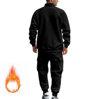 Conjunto Deportivo Casual Para Hombres Verano Otoño Invierno Con Cierre De Cremallera Y Veludo Tejido De Poliéster Talla S a XXXL - details 46