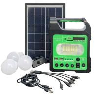 Sistema De Generador Solar Portátil Con 3 Luces De Iluminación Mini 6W Panel Solar Móvil Para Emergencias Al Aire Libre Camping Y Senderismo - details 2