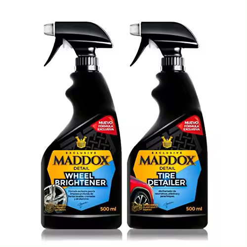 Maddox Detail - Wheel Care Kit - Limpiador de Llantas, y abrillantador de neumáticos y Gomas de Exterior. - 1