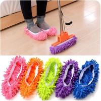 1Par De Pantuflas Limpiador De Polvo Para El Hogar Y Baño Cubierta Lениvas Para Suelos Mopa De Tela De Chenillo - details 0