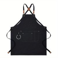 Aguasalo Multiusos Apron Impermeable Y Resistente Al Aceite Para El Hogar Y El Jardín Denim Sin Mangas Estilo Sencillo - details 7