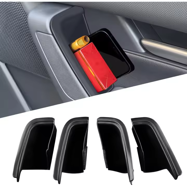 Caja de almacenamiento de puerta para Mazda CX60 2022-2025 2024-2025 Mazda CX70 CX80 CX90 Bandeja organizadora de puerta Bolsillos con ranura para puerta Accesorios de protección interior del coche 4 piezas - 1