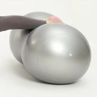 Bola De Yoga De Forma De Maní Anti-Rotura 90x45cm Para Ejercicio En Casa Equipo De Fitness Gimnasio Entrenamiento De Pilates Con Bombín - details 6