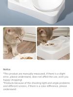 Tazón De Alimentos Para Mascotas Dual Propósito Con Inclinación Para Proteger La Columna Vertebral Del Perro Alimentador Automático Suministros De Alimentación - details 6