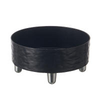Tazón De Agua Con Ondas Para Mascotas Acero Inoxidable Estilo Moderno Y Sencillo Tazón De Comida Y Agua Para Gatos Interiores Forma Redonda - details 8