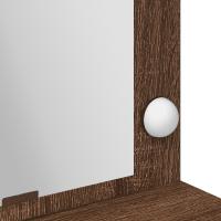 Mesa de tocador vidaXL con luces LED en color Roble Marrón, 100x41x135 cm - details 5