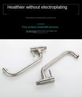 Grifo De Cocina De Acero Inoxidable Montado En Pared Sencillo Para Agua Fría Curva Baja Tapa De Agua De Calidad Premium - details 8
