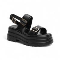 Sandalias de mujer negro y leopardo con plataforma y triple suela,comodidad y estilo para verano planta del pie acolchada,diseño Elegante y Ligero 2025 Altamoda - details 0