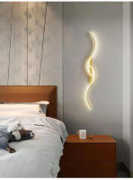 Lámpara De Pared LED Moderna Para Dormitorio Y Sala De Estar Luz De Noche Dorada Con Fuente De Luz LED Decoración Para Hogar Y Sofa - details 25
