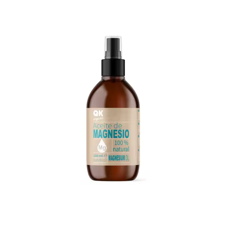 QKnatur - Aceite de Magnesio Spray BIO Certificado 100% Puro (250 ml) - Ideal para Deportistas, Articulaciones, Relajación Muscular, Dormir Bien… - 1