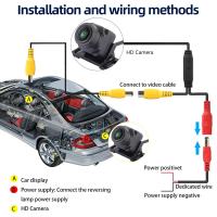 Cámara De Visión Para Coche HD CMOS 170° Visión Nocturna Para Frente Lateral Y Trasero Pantalla LCD IP67 Impermeable Universal DC 12V - details 7