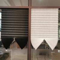 Cortinas De Blackout Adhesivas Para Ventanas Cortinas De Zorro Pleated De Tela No Tejida Para Decoración De Habitación Sala De Estar Balcón - details 1