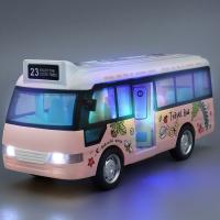 Juguetes De Autobús Escolar Con Sonido Y Luz Coches De Metal Fundido a Presión Potenciados Por Fricción Regalo Para Niños - details 0