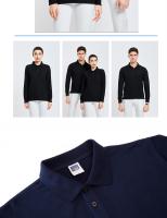 Camisa Polo De Manga Larga Para Hombre Estilo Casual Suave Y Cómoda Con Cierre En El Cuello Para Trabajo En Restaurantes Panaderías Supermercados Y Cafeterías - details 10