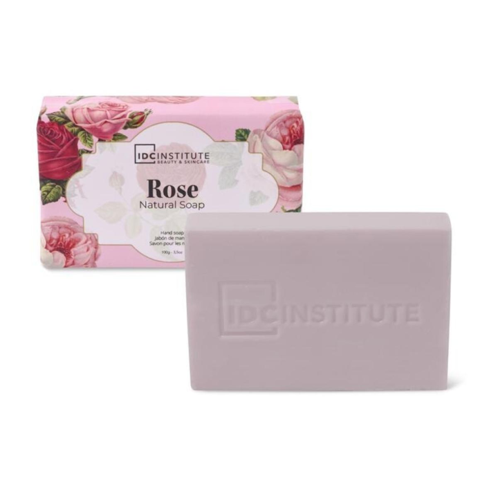 Jabón en Barra de Rosas 100g IDC Institute | Natural y Perfumado | Ideal para Manos y Cuerpo | Limpieza Suave y Elegante