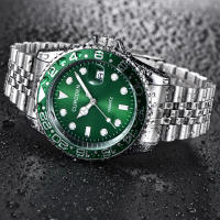 Reloj De Cuarzo Para Hombres CURDDEN 6582 De Moda Con Correa De Acero Inoxidable Completa Y Fecha Dorada Montre De Luxe - details 3