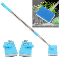 Cepillo De Limpieza Para Acuario Con Mango Largo Y Pincel Doble Cara Ajustable De 180° Limpiador De Algas Para Ventanas Y Vidrio - details 9