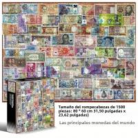 Rompecabezas De Papel De 1500 Piezas Para Adultos Con Monedas De Todas Las Monedas Del Mundo Decoración De Pared Para El Hogar Regalo De Cumpleaños O Festival - details 0