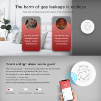 Detector De Fugas De Gas Inteligente ZigBee Sensor Combustible Tuya Seguridad Doméstica Sistema De Alarma Control Remoto Por App Smart Life - details 12