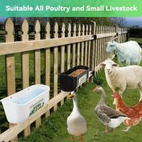 KEMORELA Alimentos Y Agua Para Pollos Gran Capacidad Con Clip Para Pato Y Pollo 4.5 Cuartos Suministros Para Ganado - details 5
