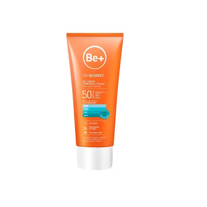 Be+ Gel Crema Protector Solar Corporal y Facial SPF50+ 200ml - 1
