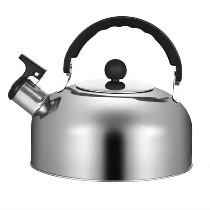 Tetera De Acero Inoxidable 3/4/5L Para Estufa a Gas Whistling Kettle Con Mango Ergonómico Para Camping Y Cocina - 1