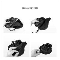 Cubierta De Asiento De Bicicleta MTB Plegable Con Espuma De Tela 3D Suave Y Almohadillada Accesorio De Bicicleta Para Carretera Unisex - details 4