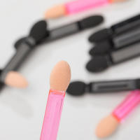 100Pcs Cepillo De Uñas Con Esponja Doble Cara Aplicador De Polvo De Uñas Espejo Pigmento De Cromo Fácil Cepillo De Maquillaje Herramientas De Latex - details 5