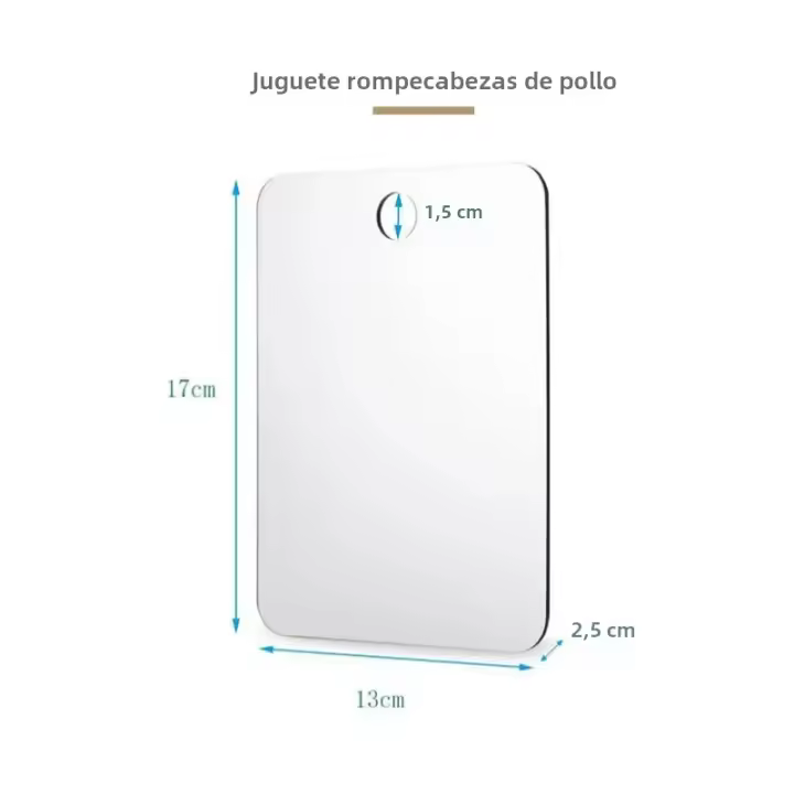 Espejo De Acrílico Antiniebla Para Ducha Y Maquillaje Para Mujeres Y Hombres Accesorios De Baño Y Viaje Espejo Sin Marco Rectangular 17x13cm - 1