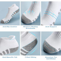 6 Pares De Calcetines Deportivos Para Hombre Antideslizantes Algodón Transpirables Desodorantes Para Correr Básquetbol Ciclismo - details 6