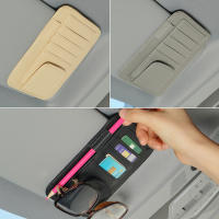 Organizador De Visera De Coche Multifuncional PU Para Gafas Tarjetas De Crédito Boletos Clip De Almacenamiento Para Sol - details 11