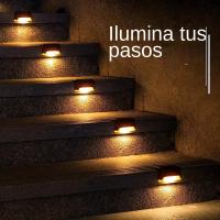 4-PCS Luces De Escalera LED Solar Duraderas Y Ahorradoras De Energía, Impermeables Para Exteriores Ideal Para Pasos Fences - details 3