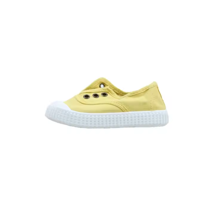 victoria INGLESA LONA ELÁSTICO DREC® DEPORTIVAS PLANAS bebé niña (hasta talla 30) Amarillo - 1