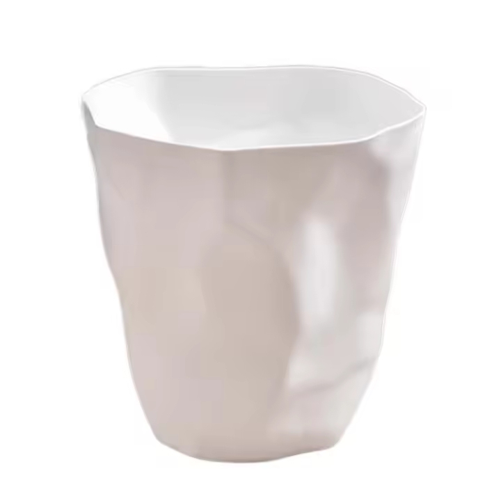 Cesta De Papel Poubelle Redonda Para Oficina Cocina Baño Toilette Hogar Recipiente De Basura De Plástico PP Estilo Creativo Ligero Decoración Para Casa Y RV - 1